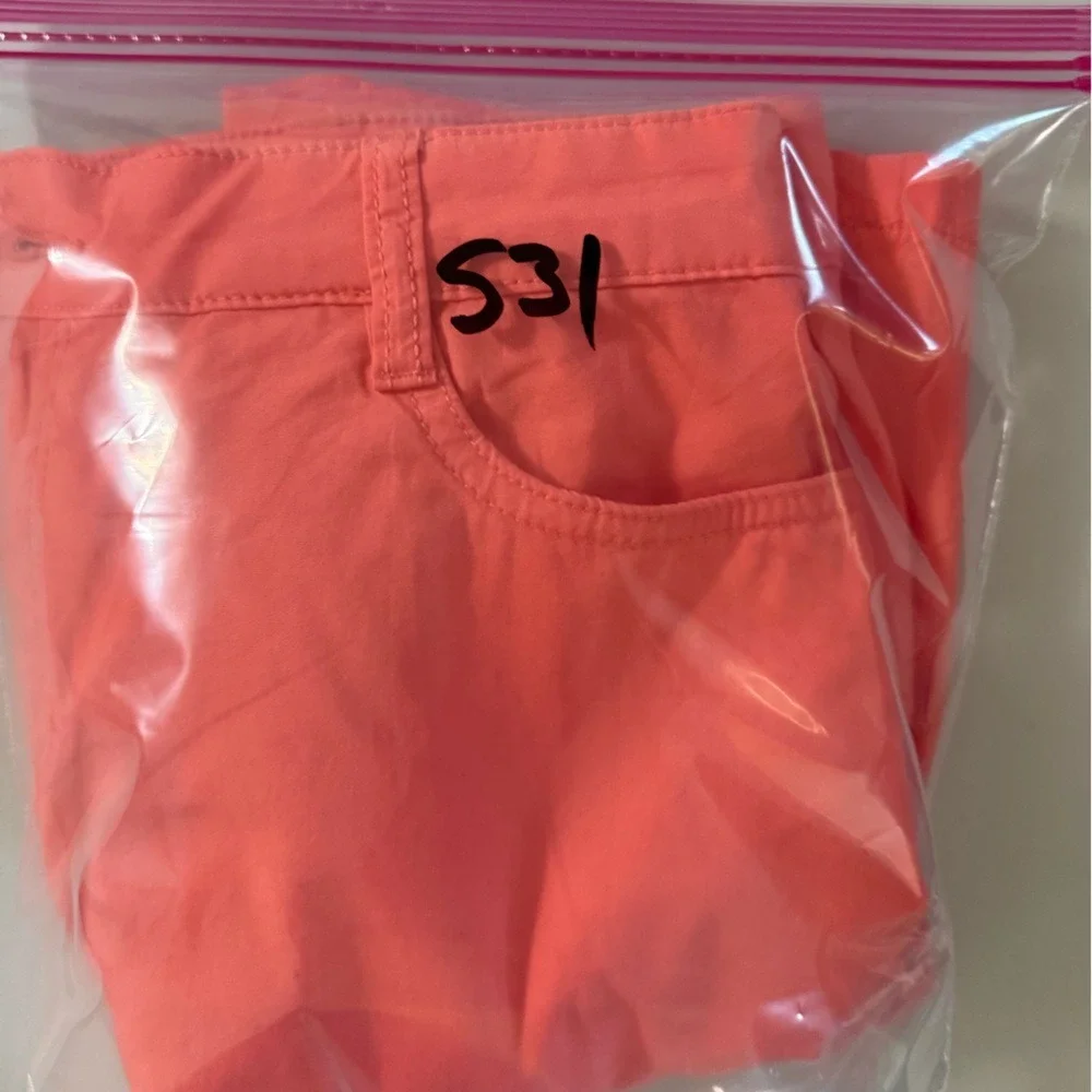 St‎ John's Bay Skort Womens 10 Georgia Peach Coral Pink Casual Mini Skirt Shorts